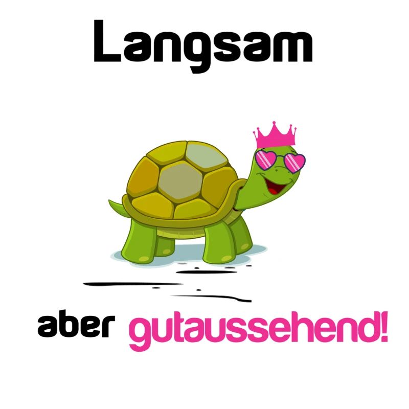 Joggen Schildkröte Krone langsam aber gutaussehend