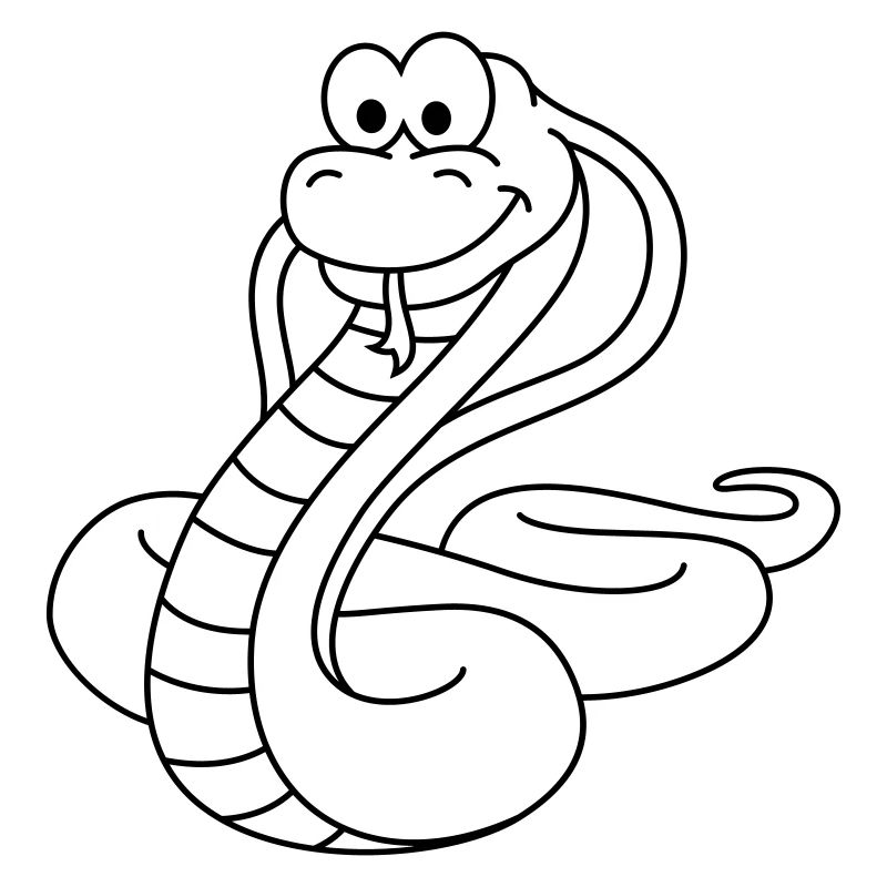 Snake Cobra Comic Animal