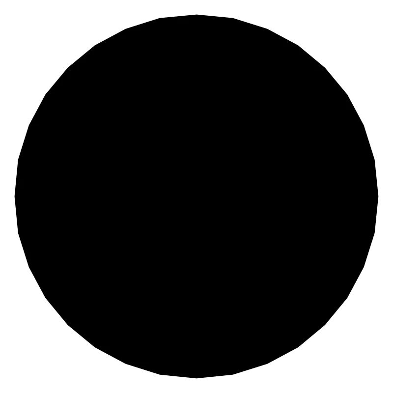 Mathematics-symbol - black circle - hole