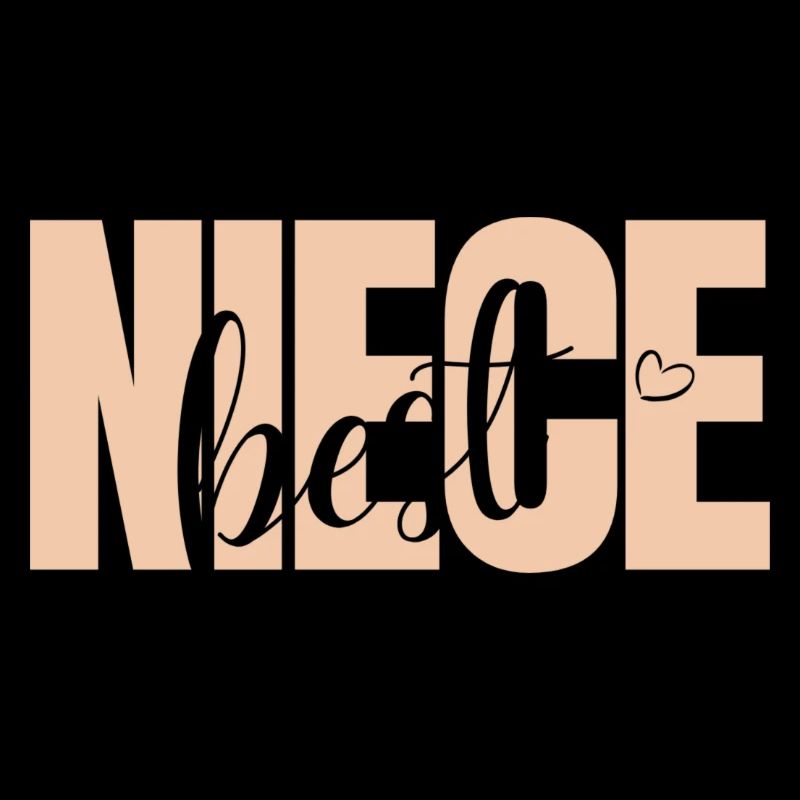 Beste Nichte Design mit Herz Geschenkidee