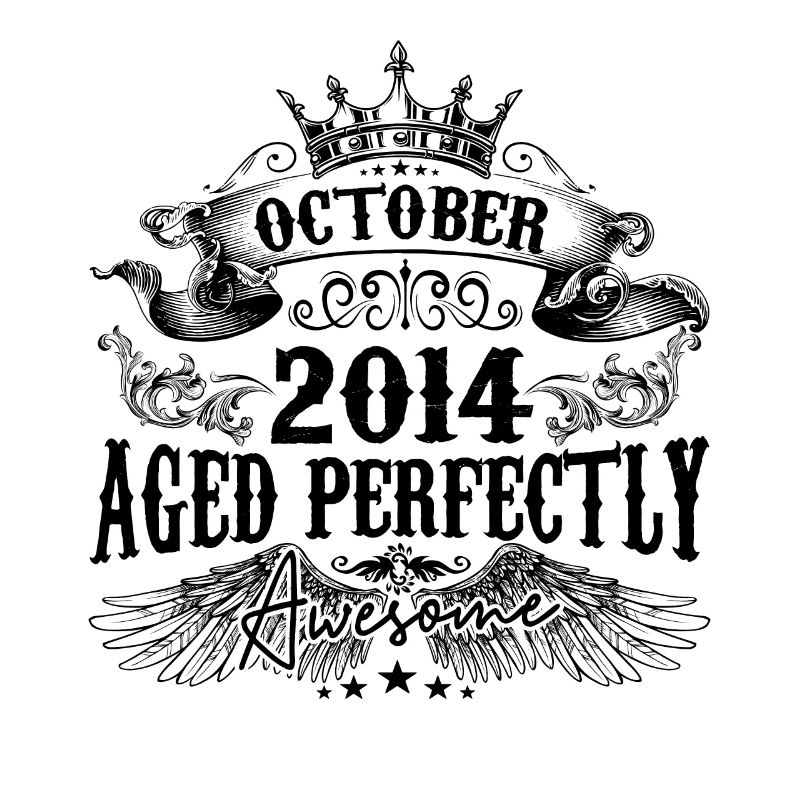 2014 | Oktober Perfekt gealtert 2014 Geburtstagsgeschenk