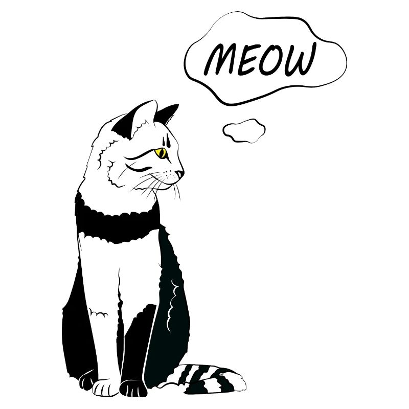 Miaou de chat mignon