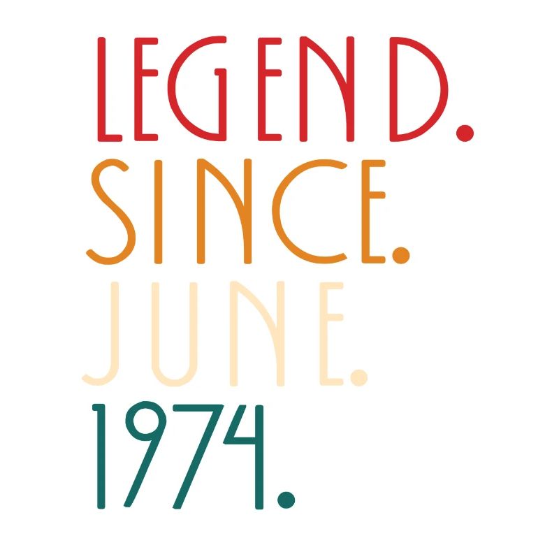 Legende seit Juni 1974 - Minimalistisch
