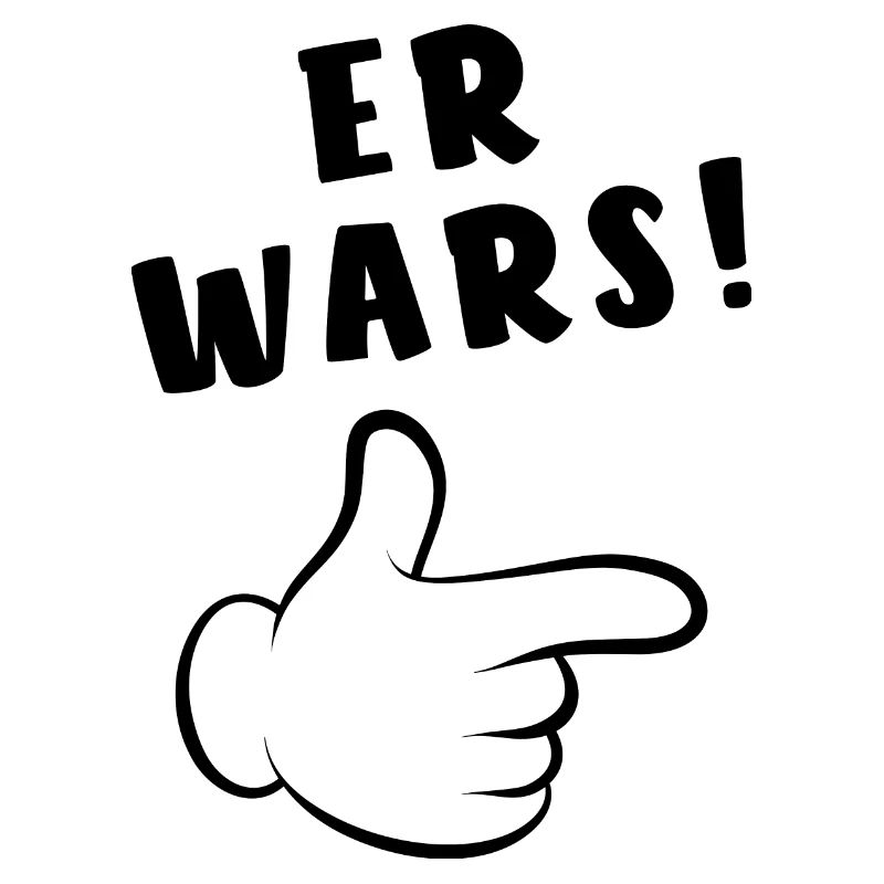 Er wars - Comic Finger - Spruch