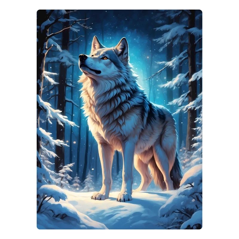 Winterlandschaft Wolf 1.11
