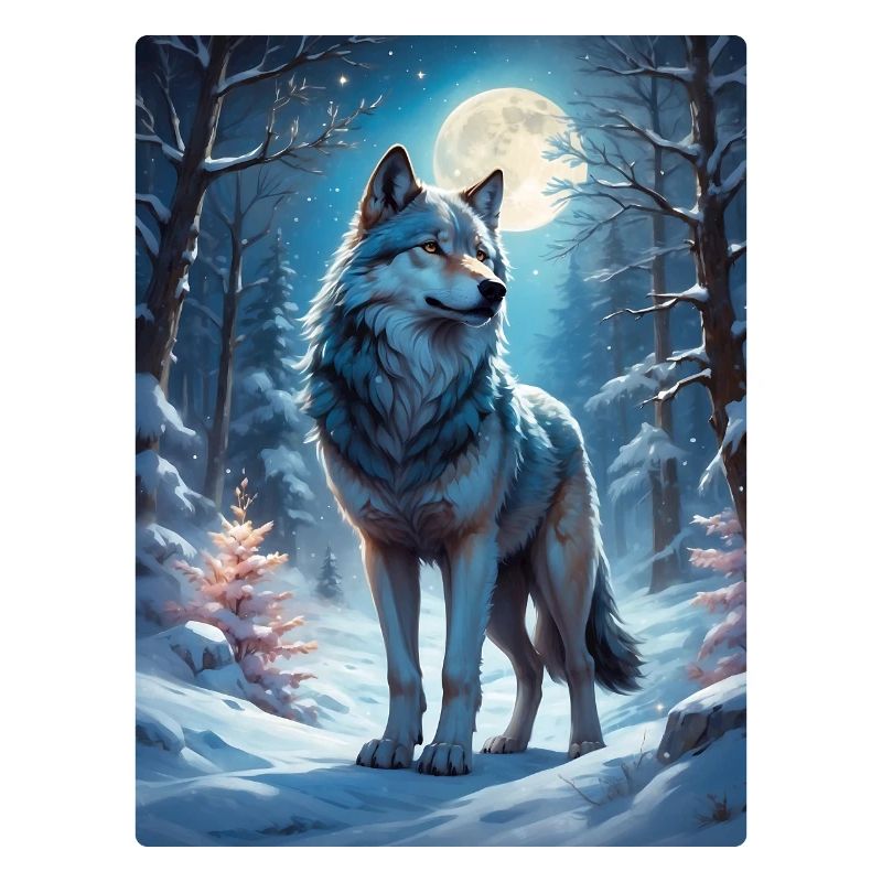 Winterlandschaft Wolf 1.4