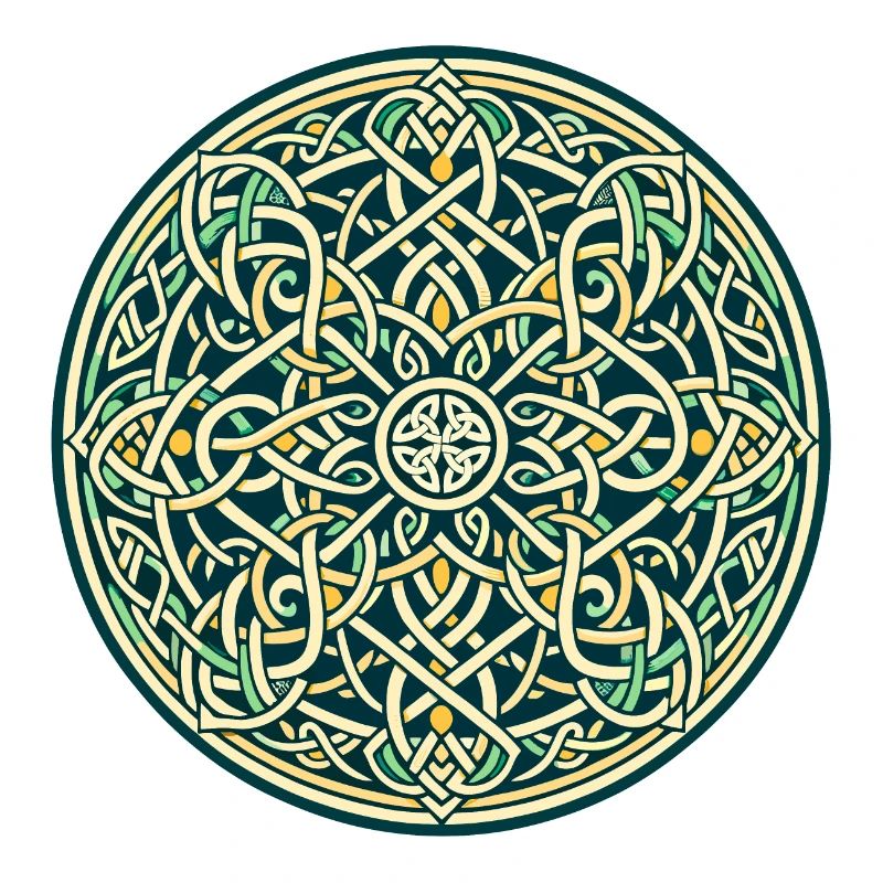 Entrelacs celtiques éternels Mandala Art 4