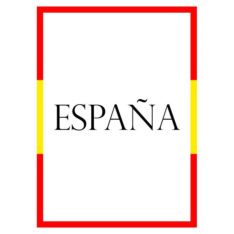 Espagne, España Lettrage de déclaration avec drapeau