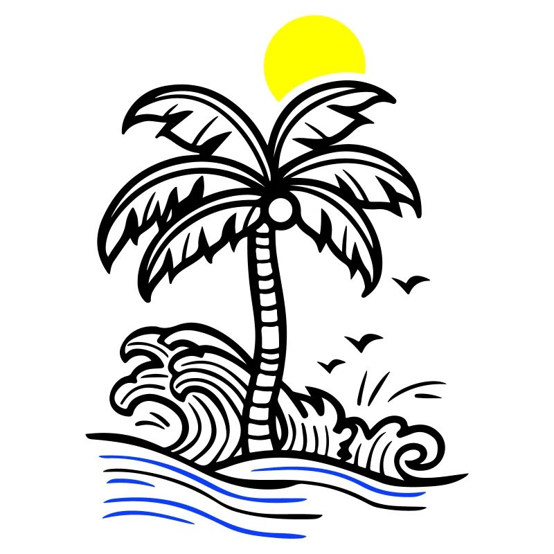 Palm Tree Holidays Beach Summer