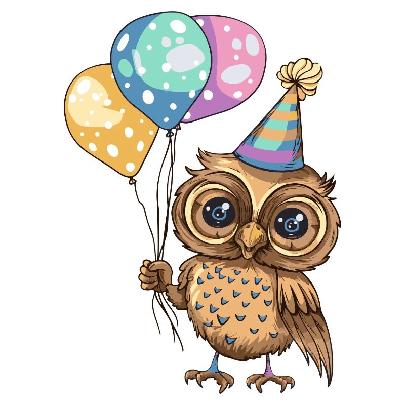 Eule Geburtstag Comic