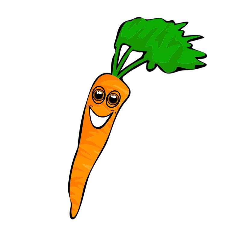 Carrot laughing