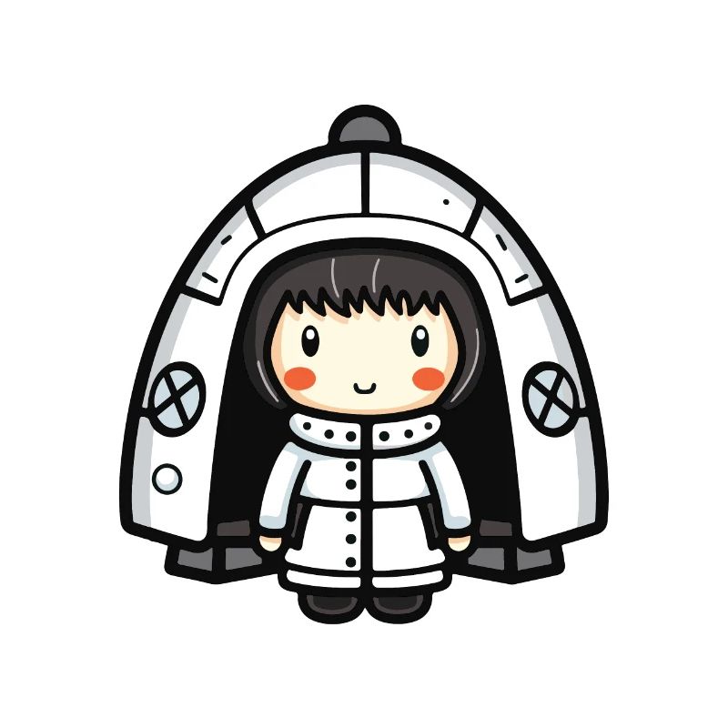 Igloo Eskimo Winter Comic