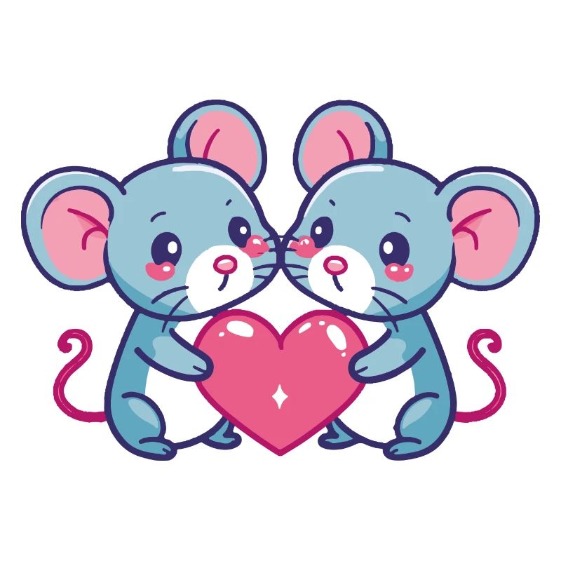 Mouse Comic Couple Love