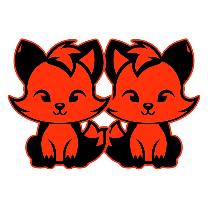 Renard mignon Mignon Bébé