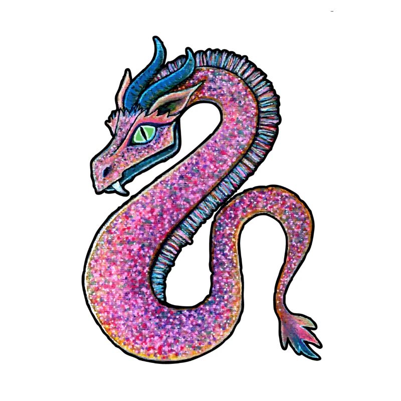 Rosara oder Rosada, der Rosa Drache o. Pink Dragon