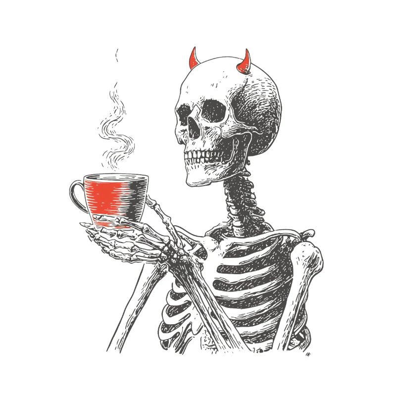 Devilish Coffee Skeleton