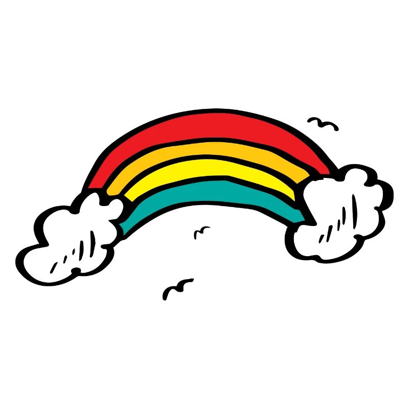 Lebendiger Regenbogenbogen