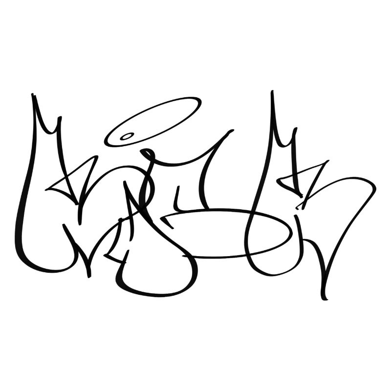 KICK Inspired by classic throw-up graffiti styles