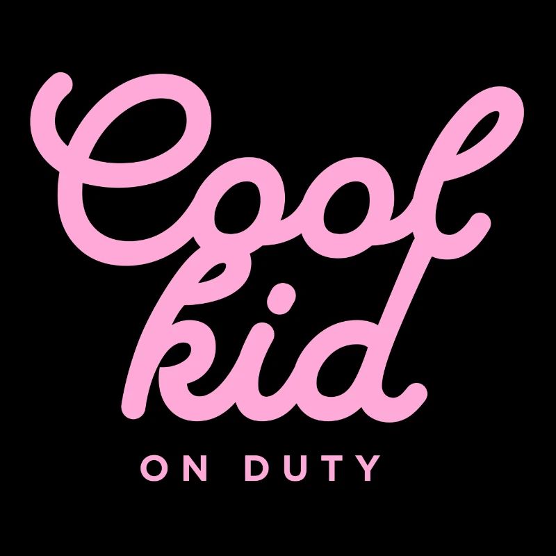 Conception typographique ludique « Cool Kid on Duty »