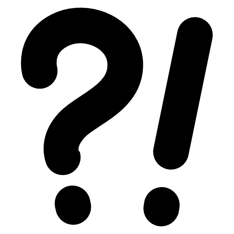 Question marks and exclamation marks