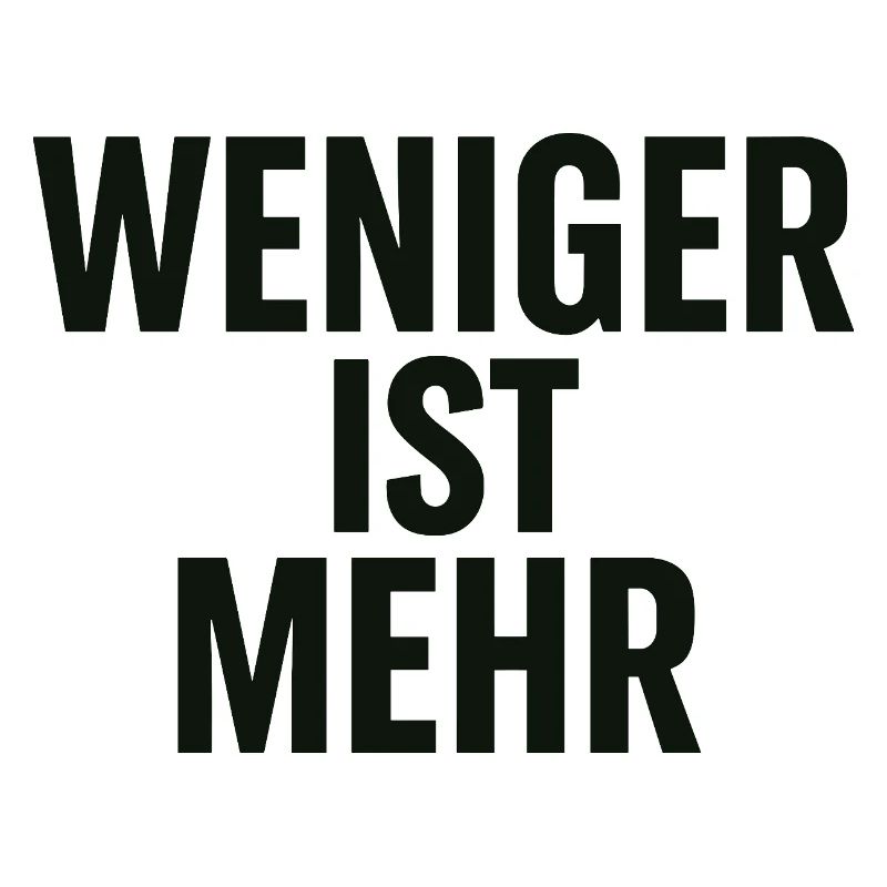 Moins c’est plus de conception typographique