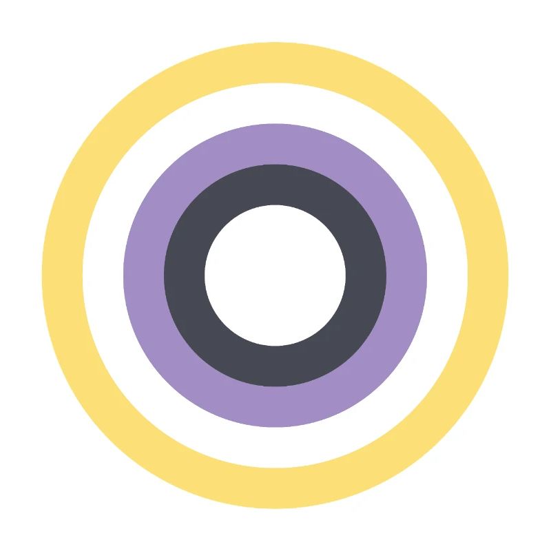 Concentric Ring Palette LGBTQ Non Binary