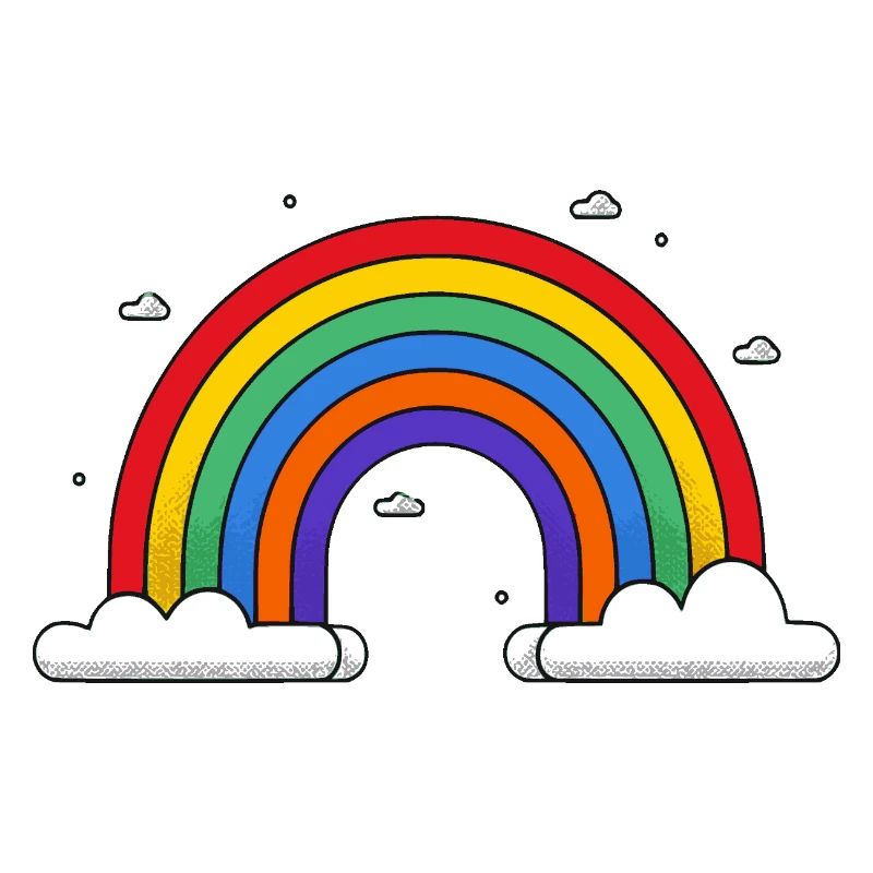 Rainbow on clouds