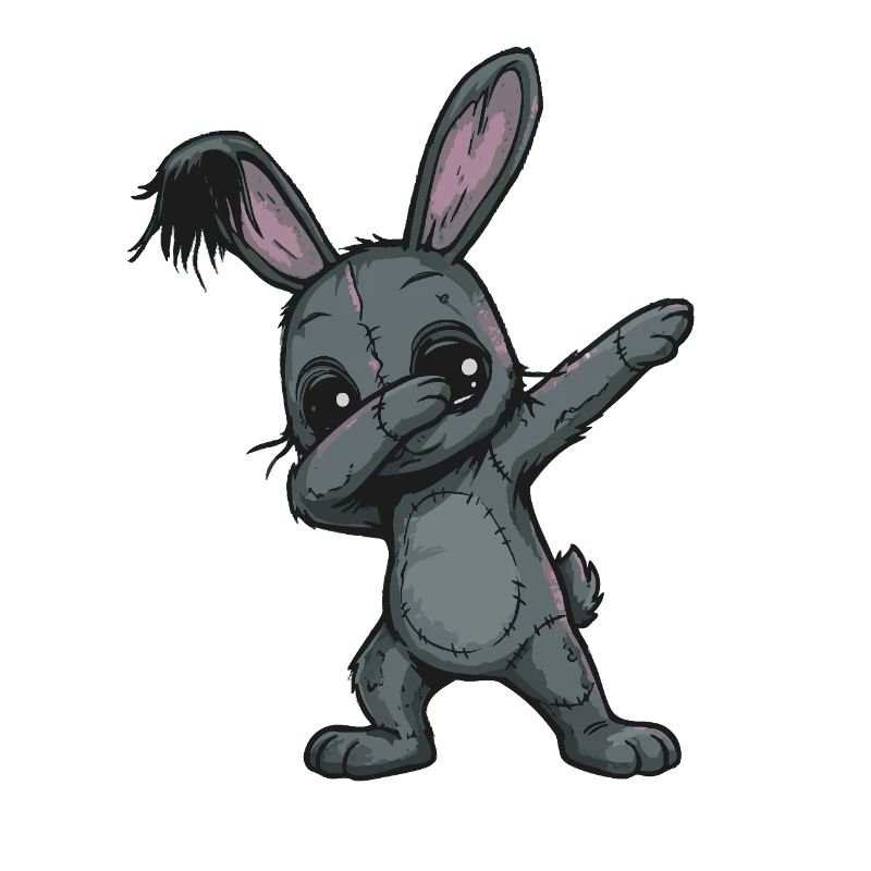 Gribouillis de lapins en patchwork