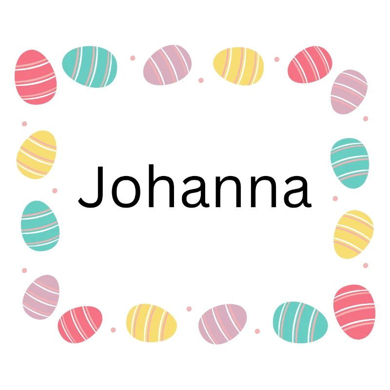 Pastel Egg Frame Pattern Johanna