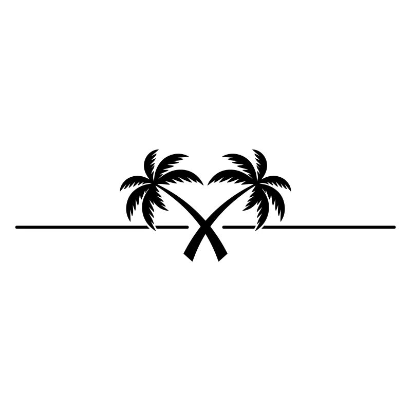 Palm Tree Symbol Island