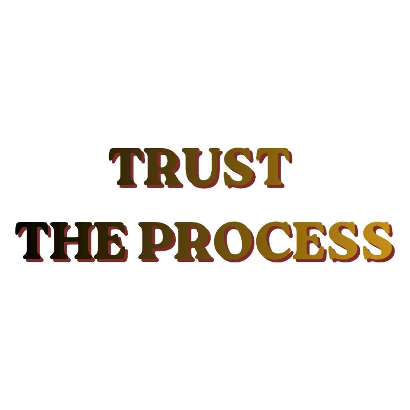 Bannière vintage Trust The Process