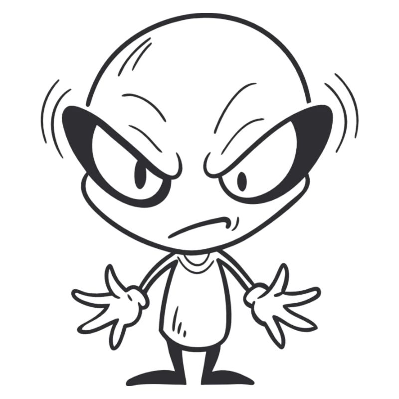 Grumpy Alien