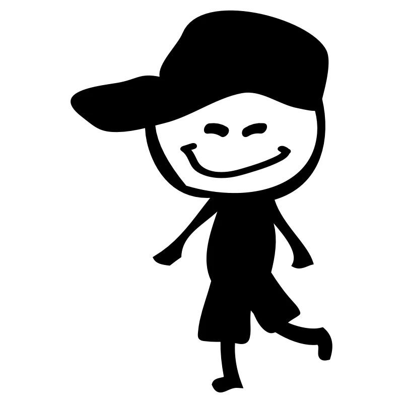 Lächeln Junge in der Kappe