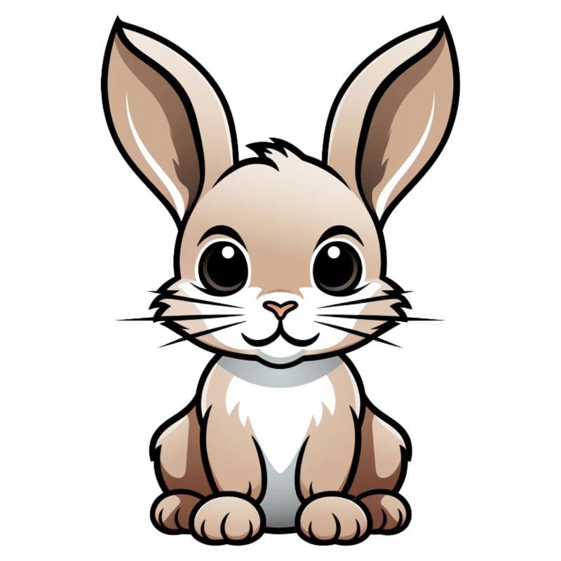 Comic Bunny Rabbit Bunny Cartoon Style