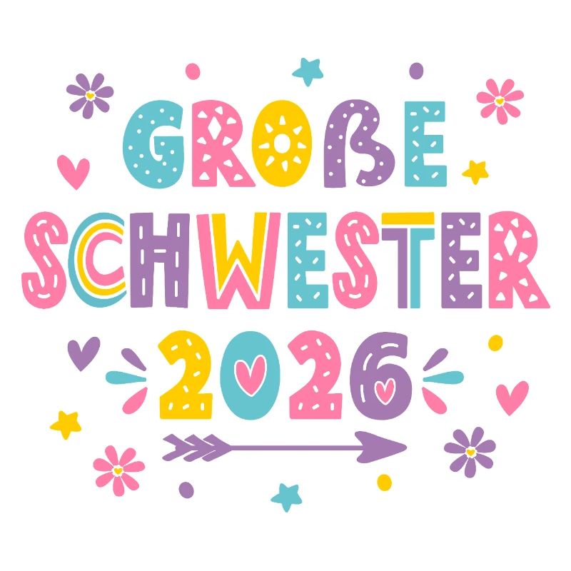 Große Schwester 2026 Mädchen Geschenkidee