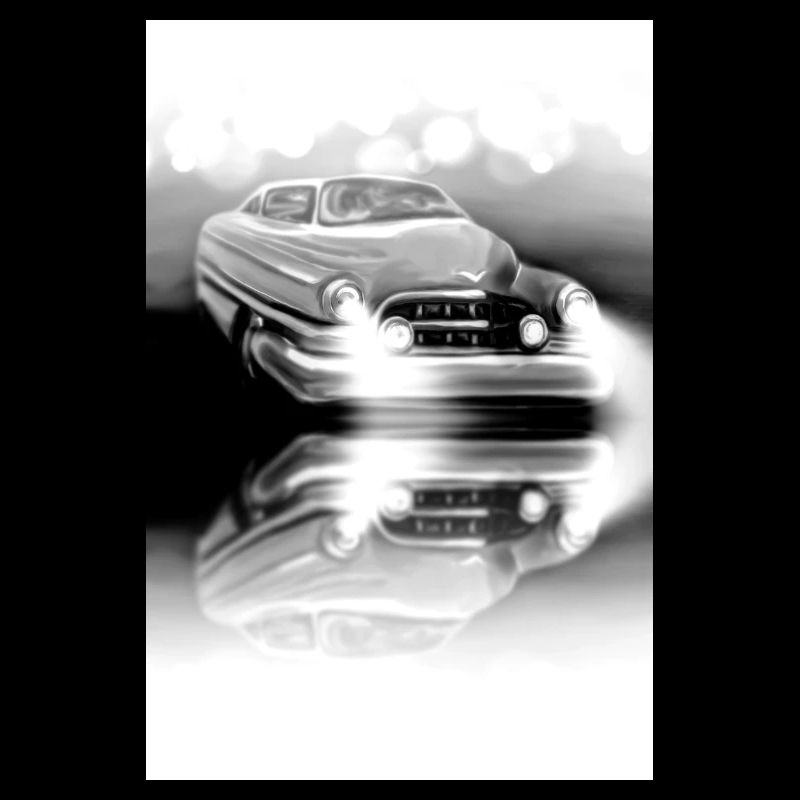 Schwarz weiß Auto Oldtimer