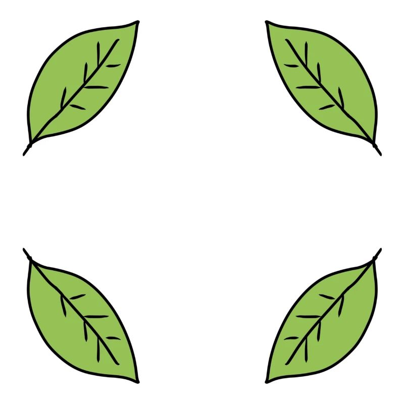 Leaf Frame Shape Leaves Nature Green