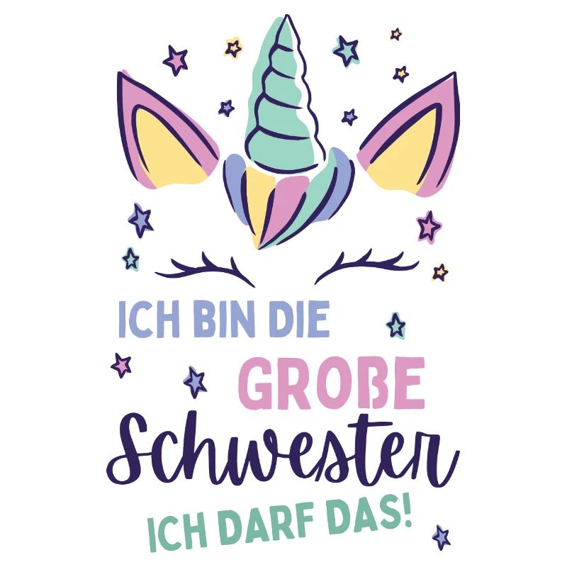 Ich werde große Schwester 2024 Einhorn Loading Süß