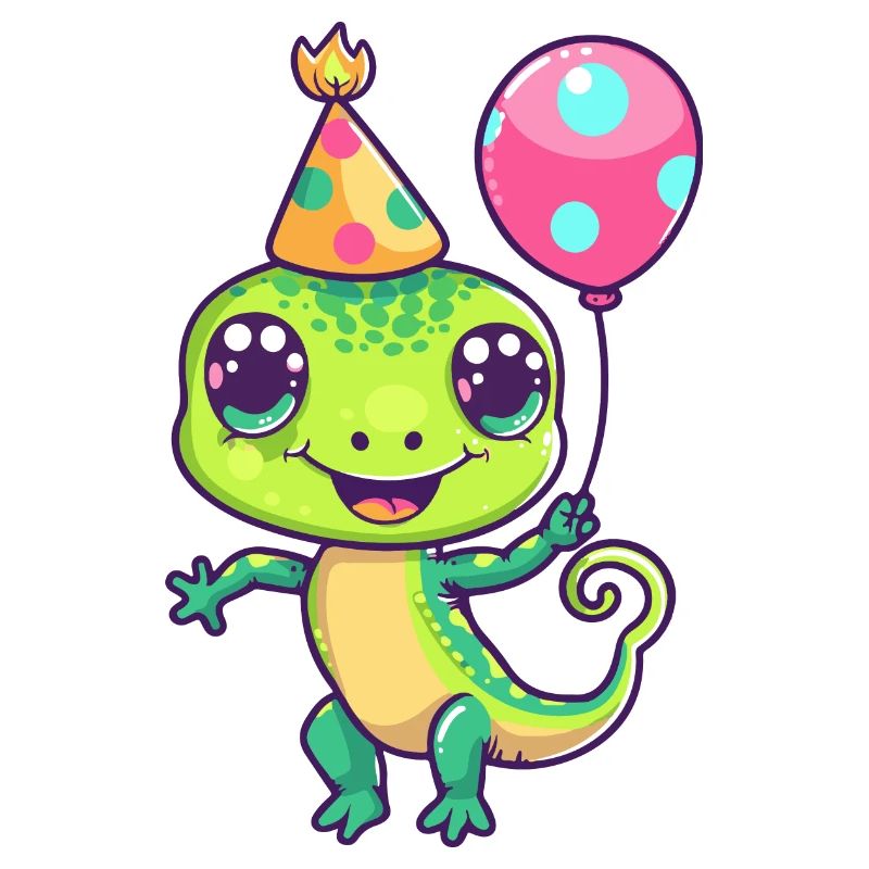 Echse Geburtstag Comic