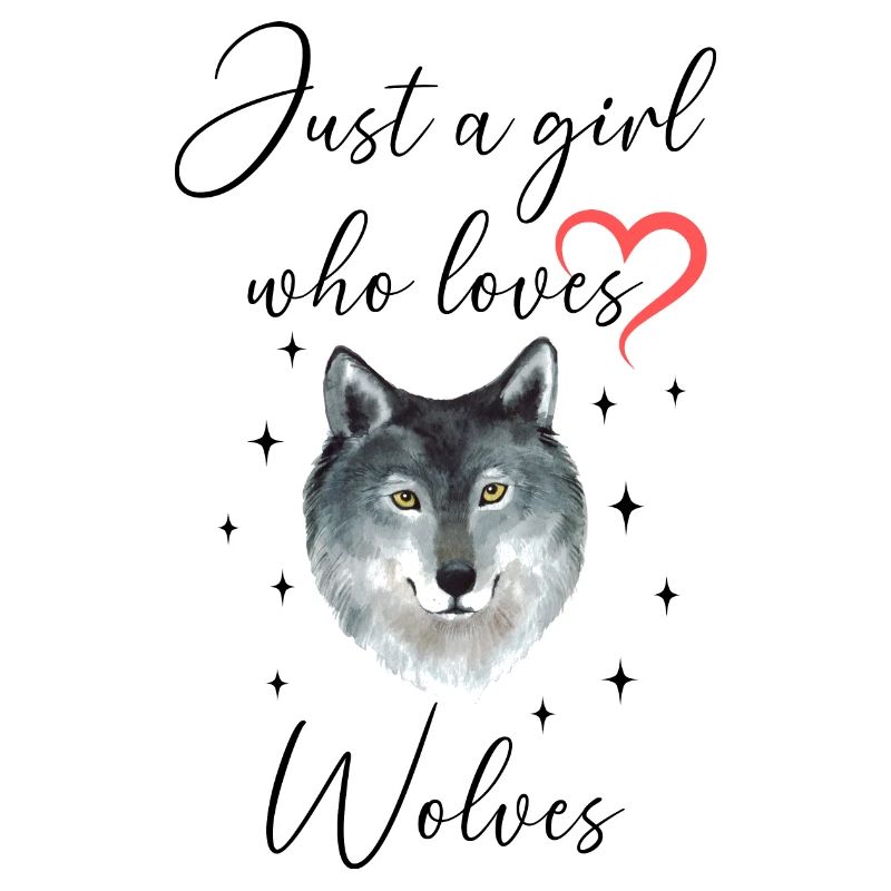 Frau Mädchen Liebe Herz Wolf