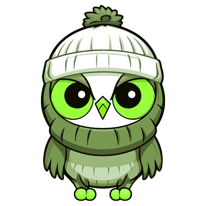 Owl Winter Comic