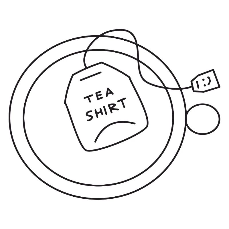 Tea Shirt Teebeutel mit Teetasse - Spruch