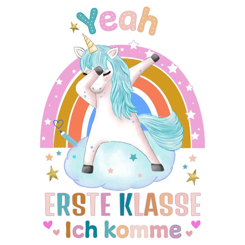 School, First Grade with Unicorn