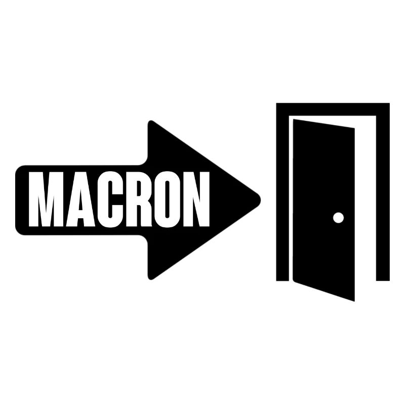 Macron wears it