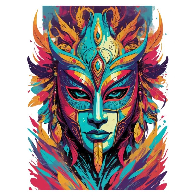 Maske in Comic Style