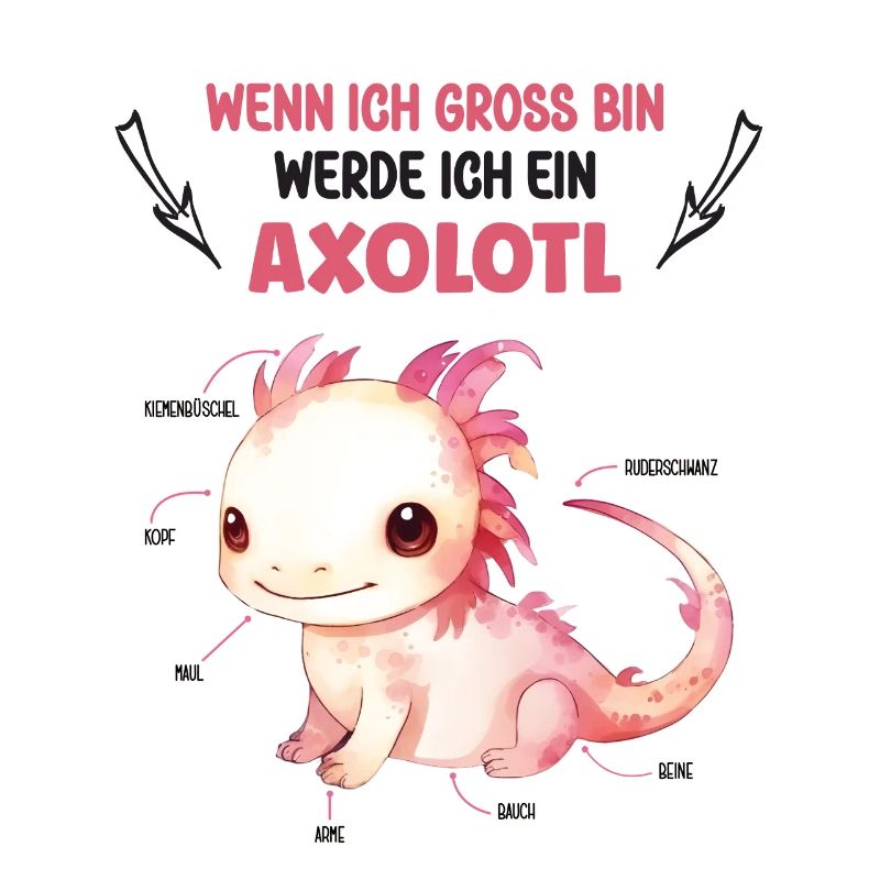 Wenn Ich Gross Bin Werde Ich Ein Axolotl Lurch
