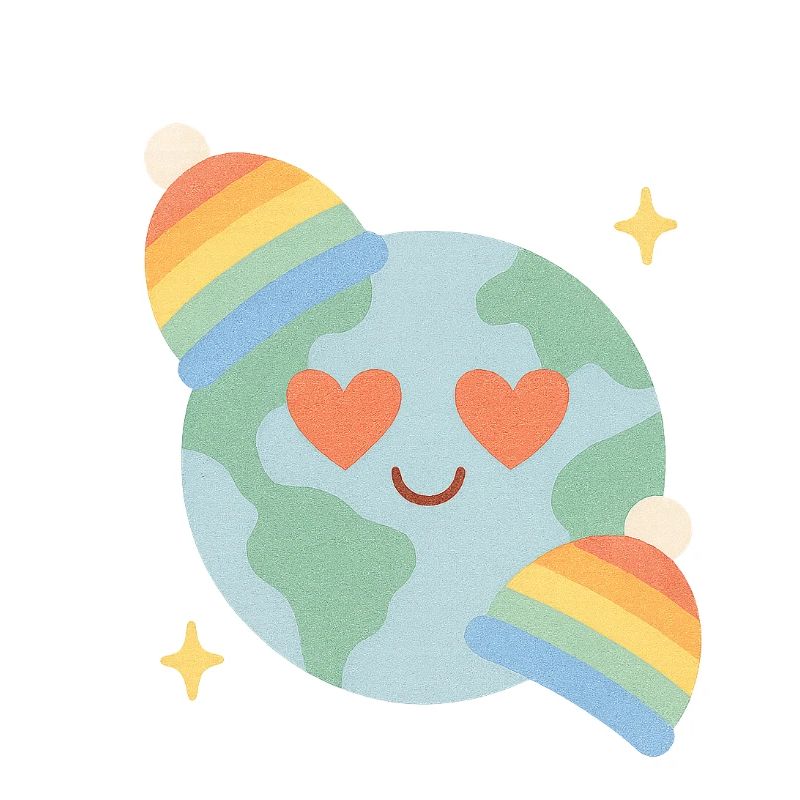 Regenbogen Erde – Pride Planet Design