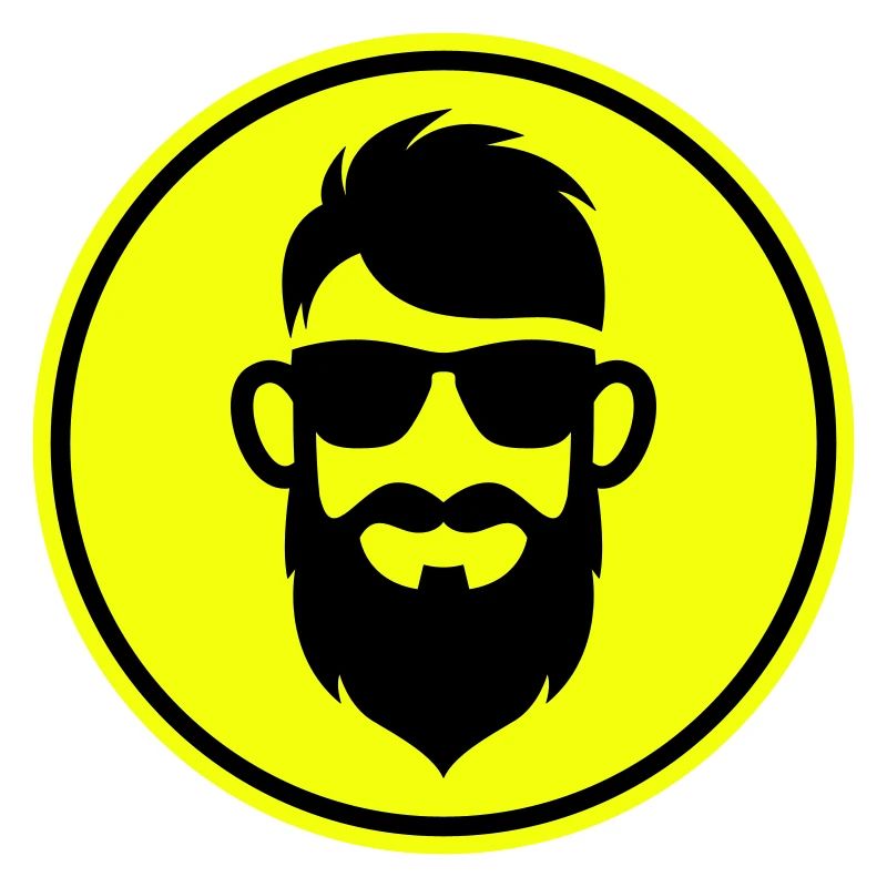 Face beard symbol