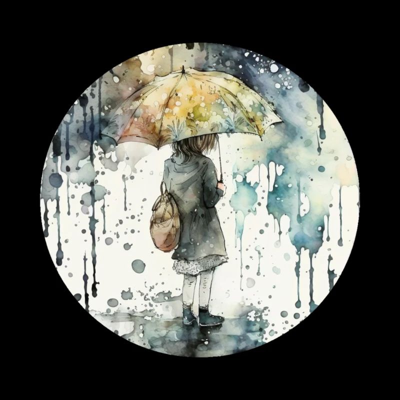Mädchen mit Regenschirm