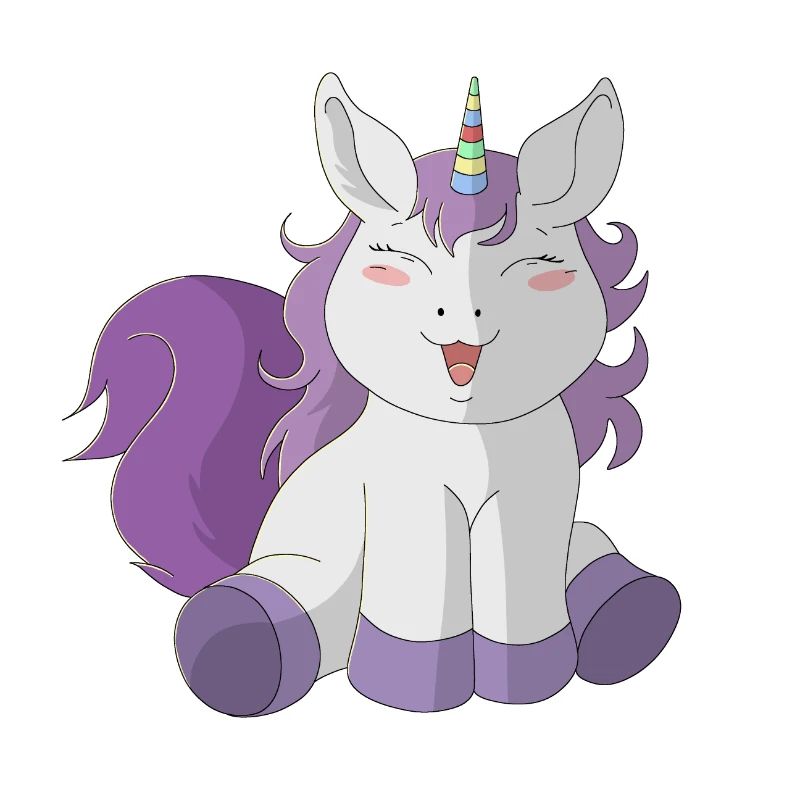 Kleines süßes Einhorn